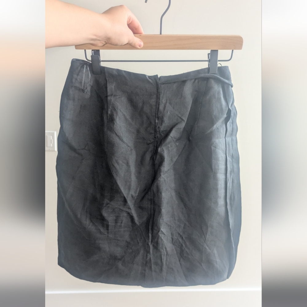 Bottega Veneta Charcoal A-Line Skirt - Picture 3 of 6